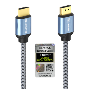 Amkette Ultra High Speed HDMI 2.1 Cable 8K 48Gbps