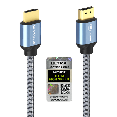 Amkette Ultra High Speed HDMI 2.1 Cable 8K 48Gbps