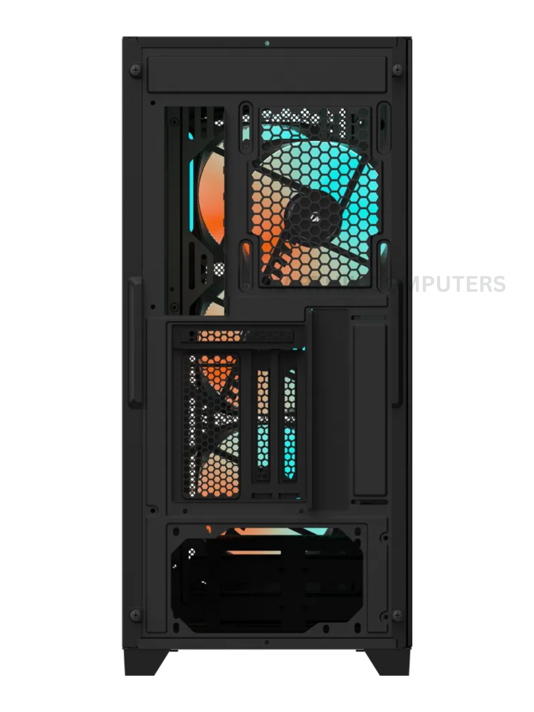 Gigabyte C301 Glass (GB-C301G) Mid-Tower ATX Cabinet | Tempered Glass Side Panel | ARGB Fan Support | ATX / Micro-ATX / Mini-ITX | Black