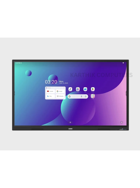 LOGIC ZX Series AI Interactive Flat Panel Display (65" / 75" / 86") | Google EDLA Certified | Android 14 | 4K UHD | 40-Point Touch | NeoAI | Wi-Fi 6