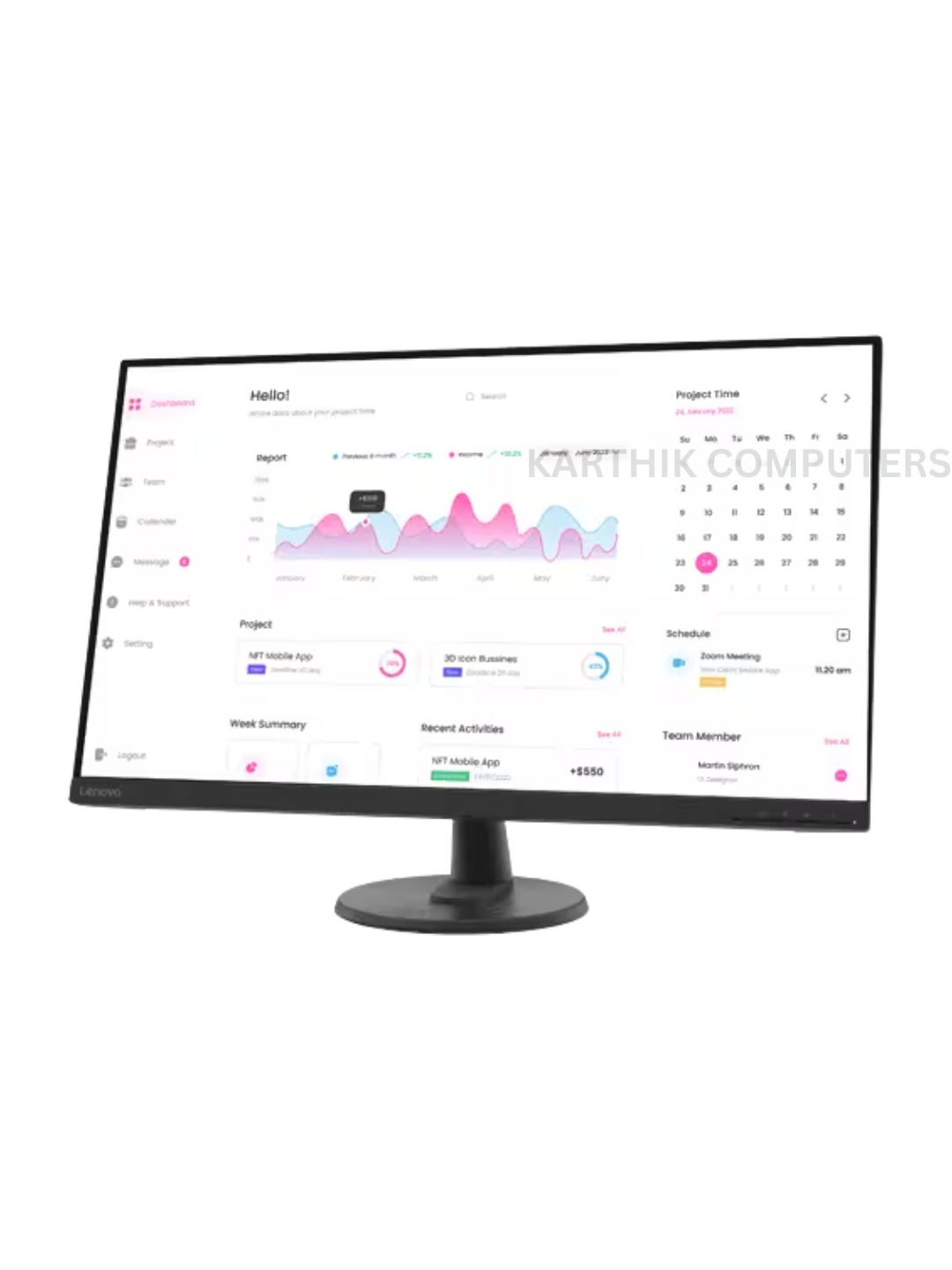 Lenovo D32-40 (66FCGAC2IN) | 31.5" | VA Panel | Full HD (1920×1080) | 75Hz | Large-Screen Monitor