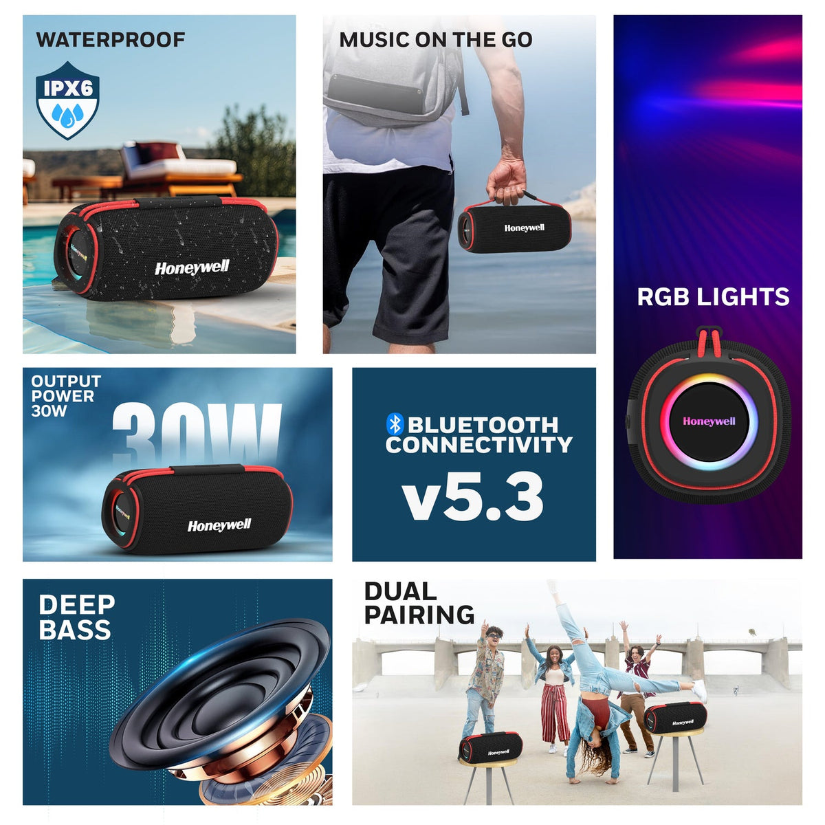 Honeywell Trueno U400 Bluetooth Speaker 30W