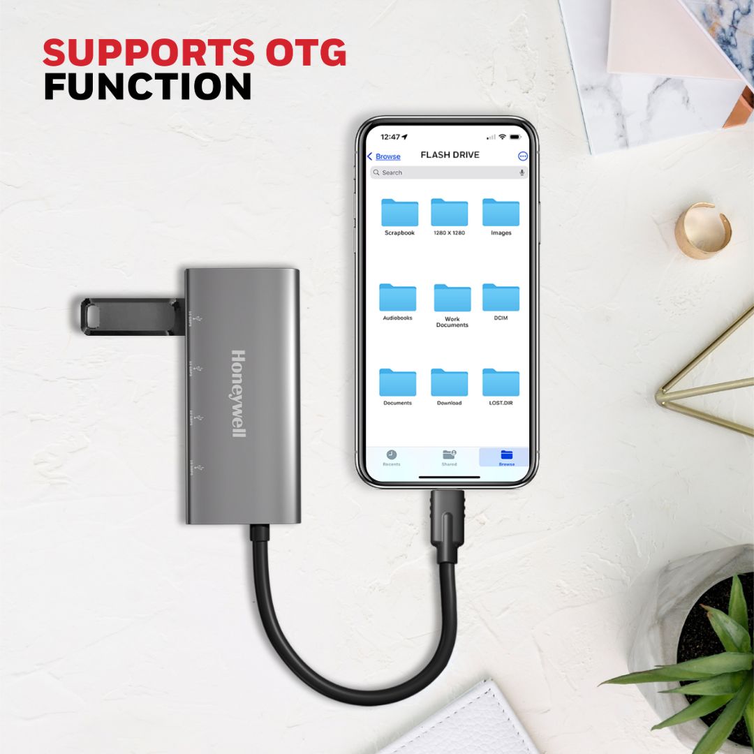 Honeywell Momentum Type-C to 4-Port Type-C Hub (10Gbps)