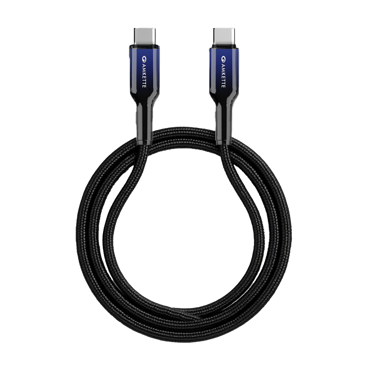 Amkette Mozen ChargePro 65W Braided USB-C Cable – 1 m