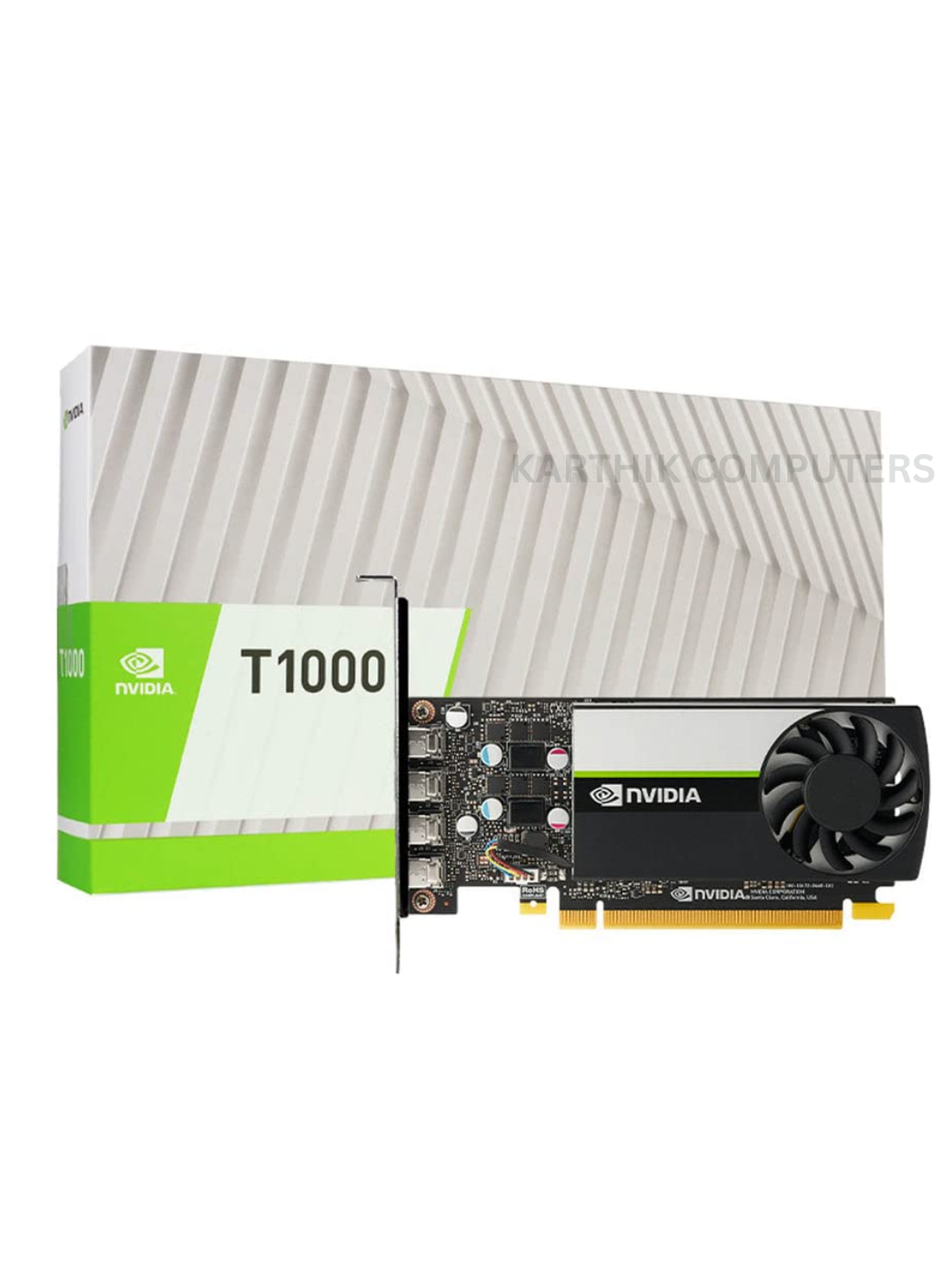 NVIDIA T1000 8GB Professional Graphics Card (900-5G172-2570-000) | NVIDIA Turing architecture | 896 CUDA cores | 8GB GDDR6 memory | Graphics Card