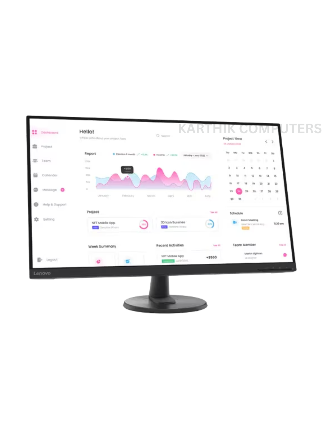 Lenovo D32-40 (66FCGAC2IN) | 31.5" | VA Panel | Full HD (1920×1080) | 75Hz | Large-Screen Monitor