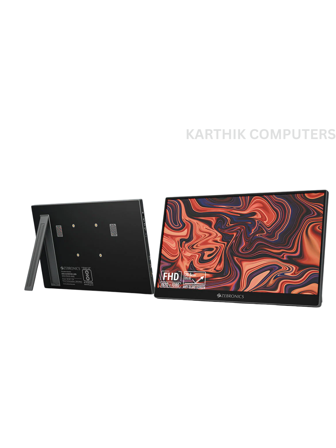 Zebronics Pixigo A16S | 15.6" | LED Panel | Full HD (1920×1080) | 60Hz | Portable Monitor