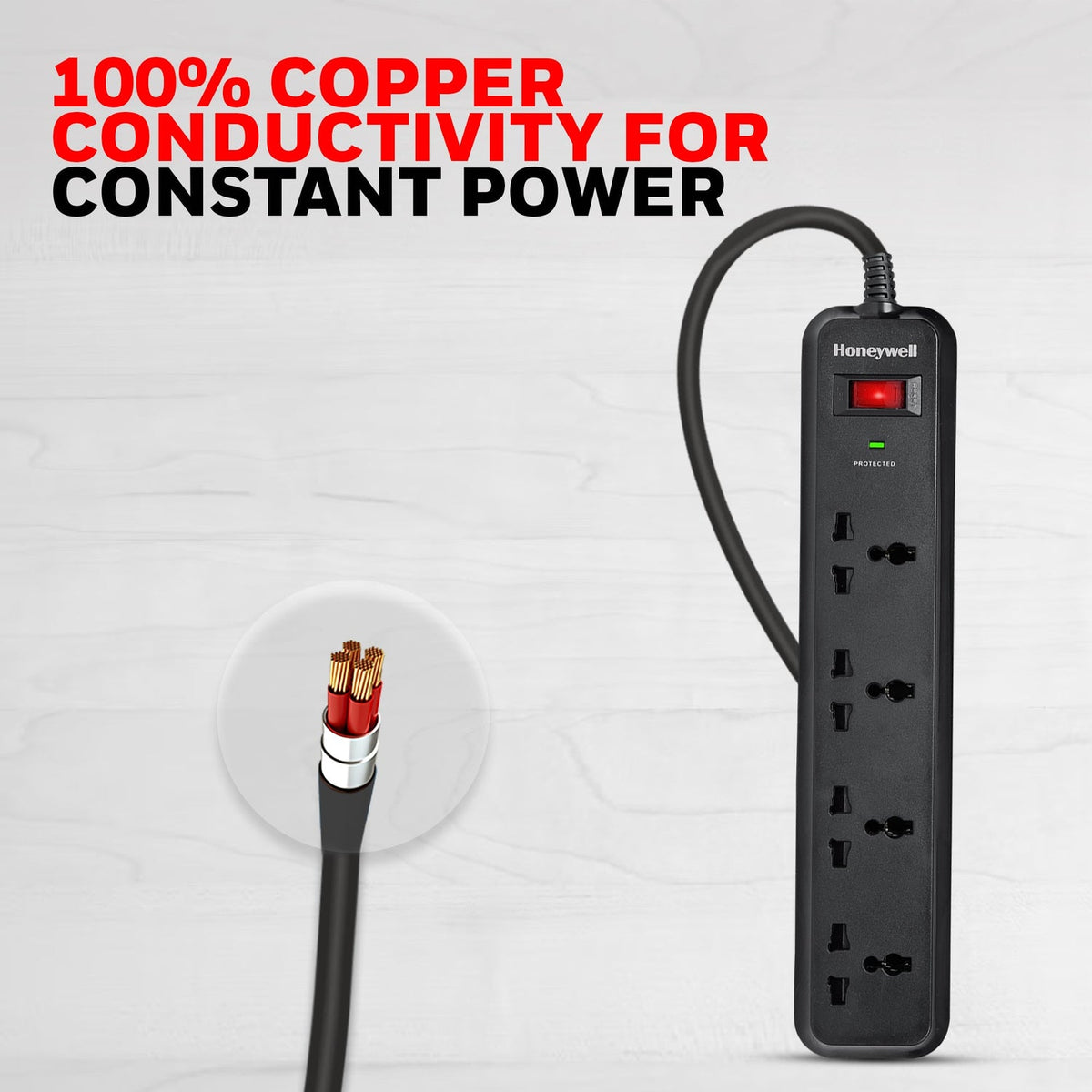 Honeywell Value 4-Outlet Surge Protector with Master Switch