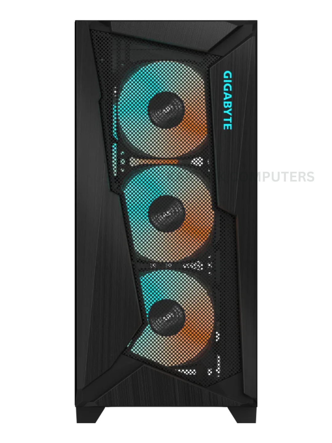 Gigabyte C301 Glass (GB-C301G) Mid-Tower ATX Cabinet | Tempered Glass Side Panel | ARGB Fan Support | ATX / Micro-ATX / Mini-ITX | Black