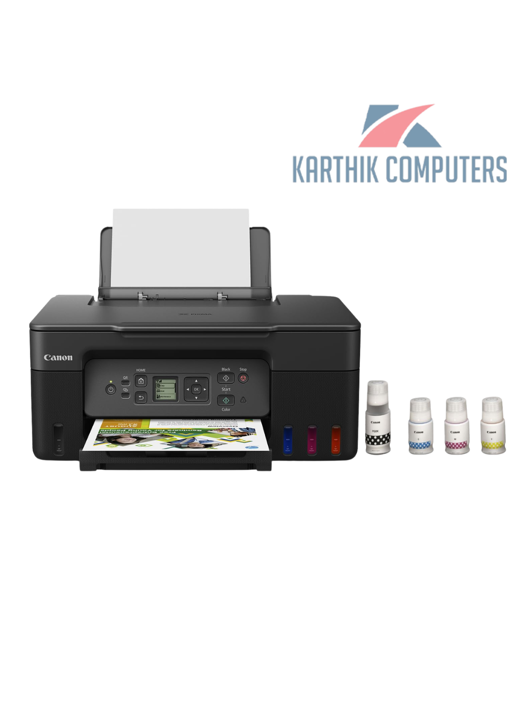 Canon PIXMA MegaTank G3770 BK All-in-One Wi-Fi Ink Tank Colour Printer | High-Volume Printing | Print | Scan | Copy