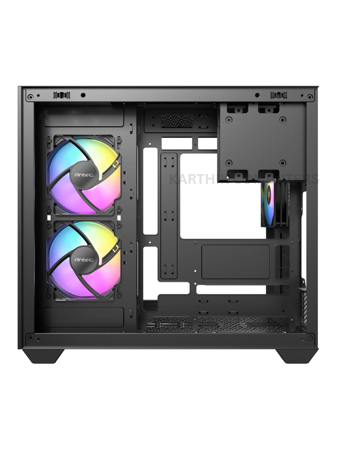 Antec CX800 ARGB (Black) Mid-Tower ATX Gaming Cabinet | Tempered Glass Side Panel | ARGB Fan Support | ATX / Micro-ATX / Mini-ITX | Gaming PC Case