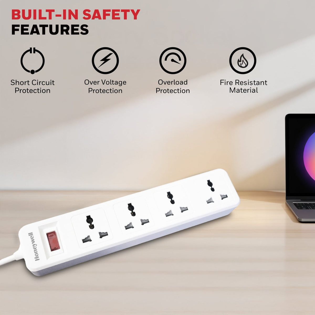 Honeywell Value 4-Outlet Extension Board