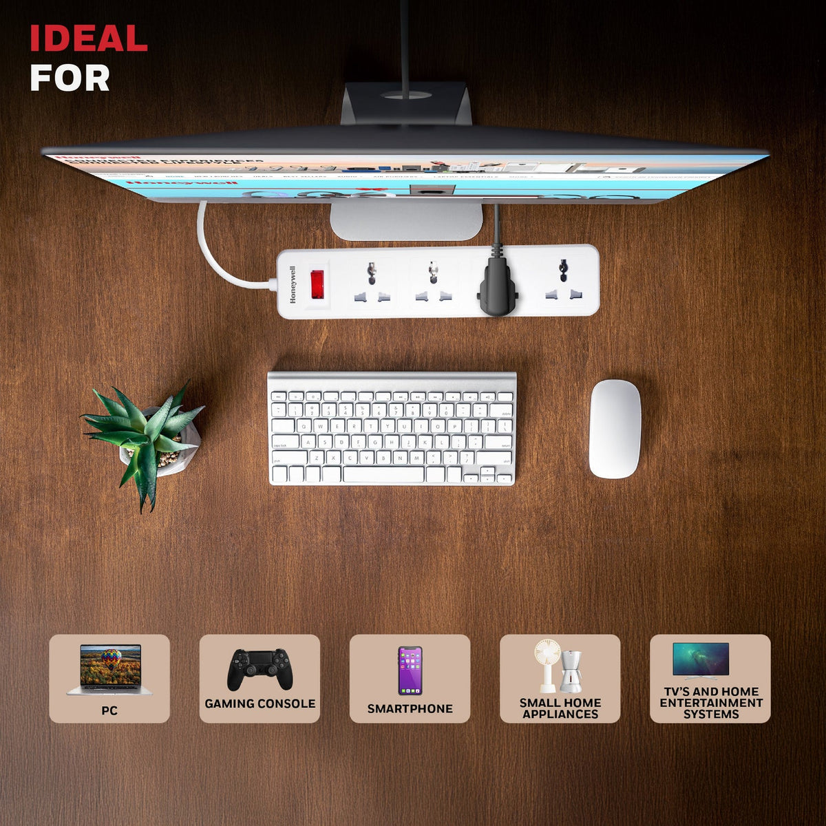Honeywell Value 4-Outlet Extension Board