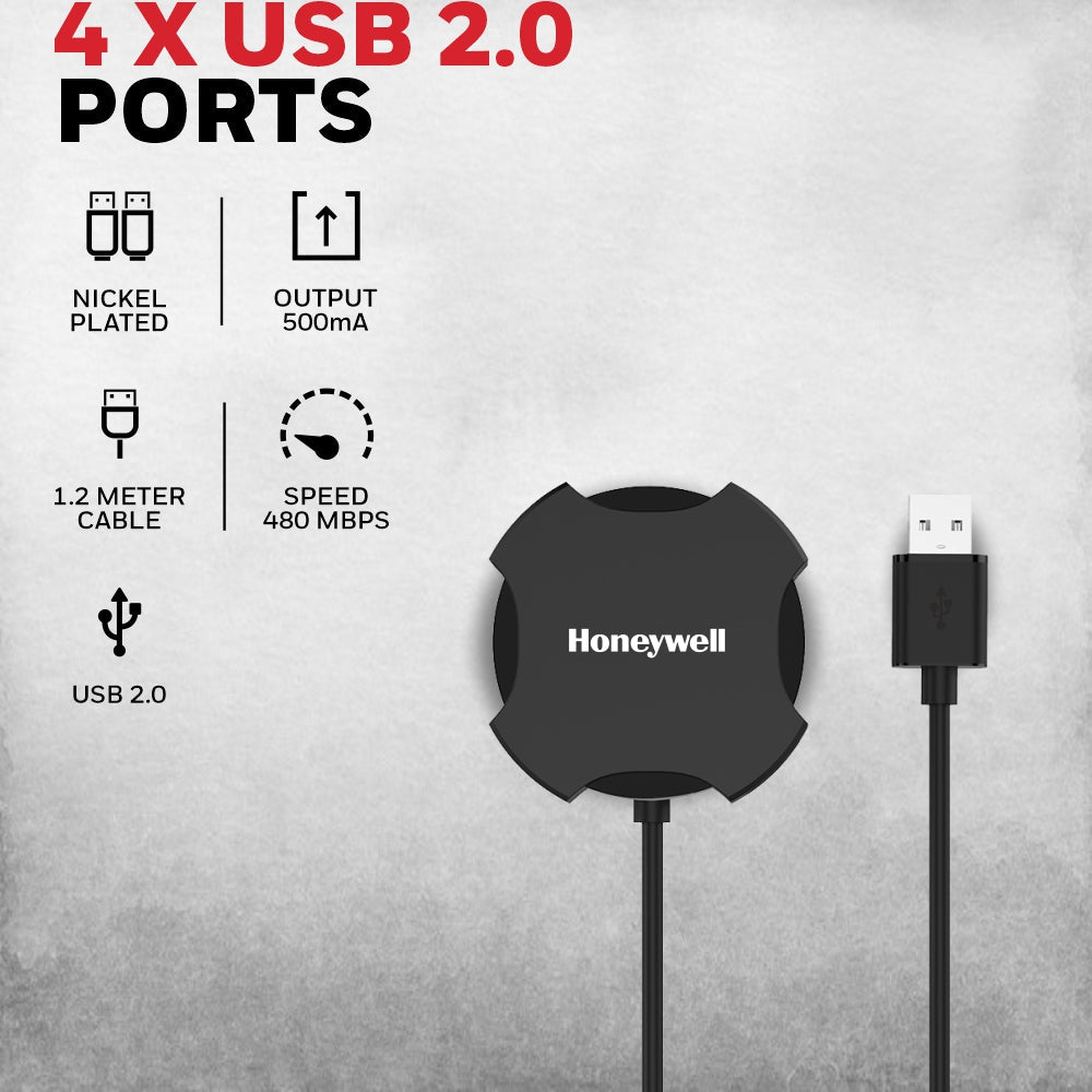 Honeywell 4-Port USB 2.0 Hub (Value Series)