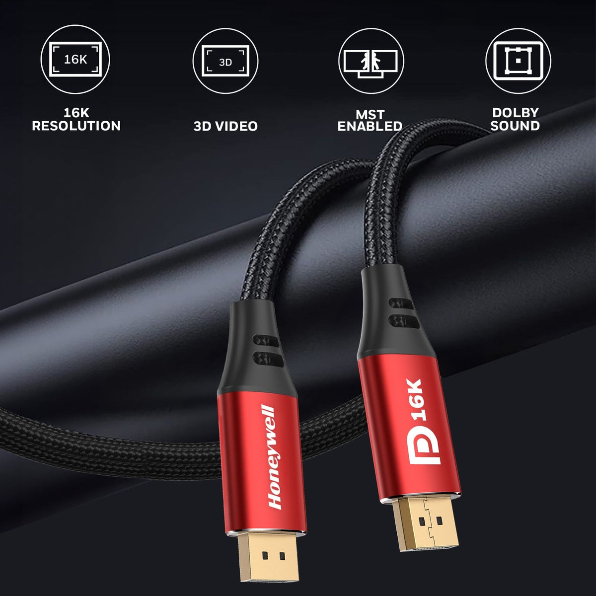 Honeywell DisplayPort to DisplayPort 2.1 Cable (Platinum Series)