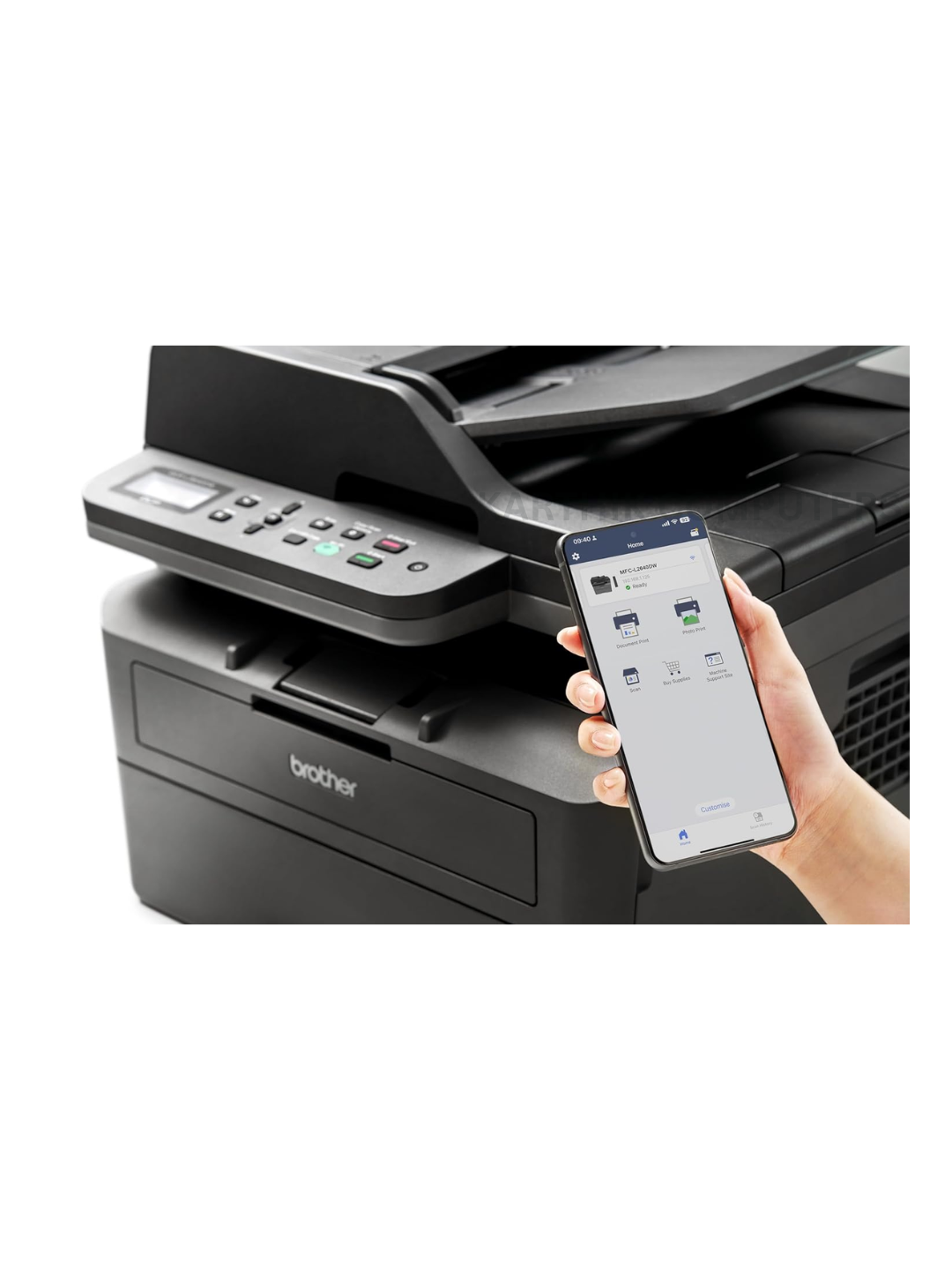 Brother DCP-L2640DW Mono Laser Multifunction Printer | Print / Scan / Copy | 34 ppm | 1200 × 1200 dpi | Automatic Duplex | 50-Sheet ADF | Dual-Band Wi-Fi