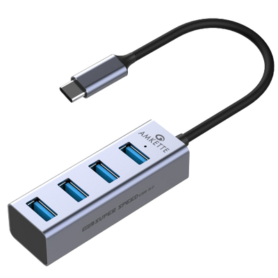 Amkette Type C 4 Port USB 3.0 Hub