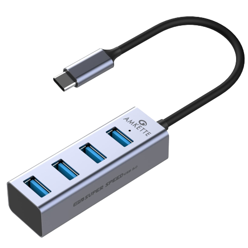 Amkette Type C 4 Port USB 3.0 Hub