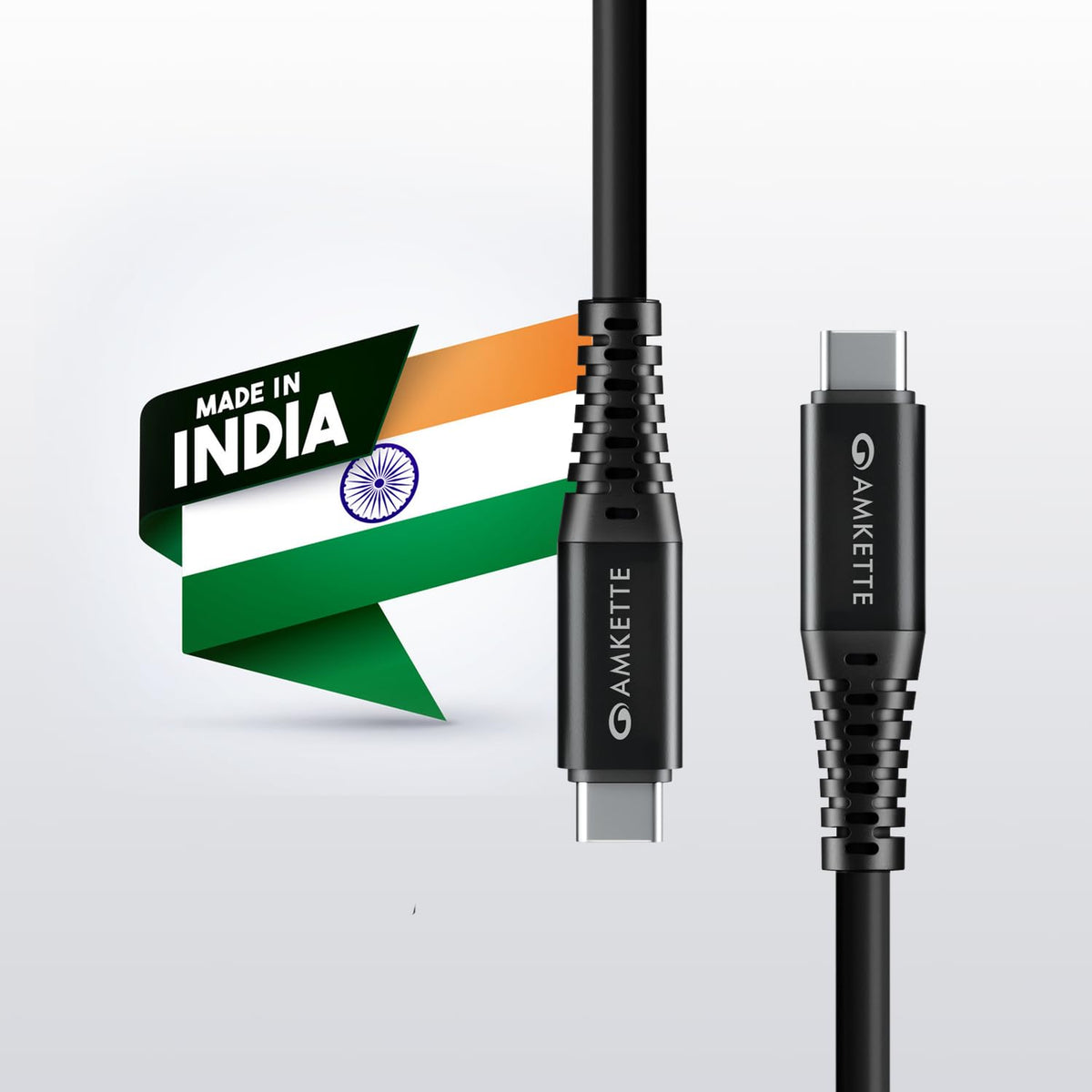 Amkette PowerPro USB-C to USB-C 3A Charge & Sync Cable 1m