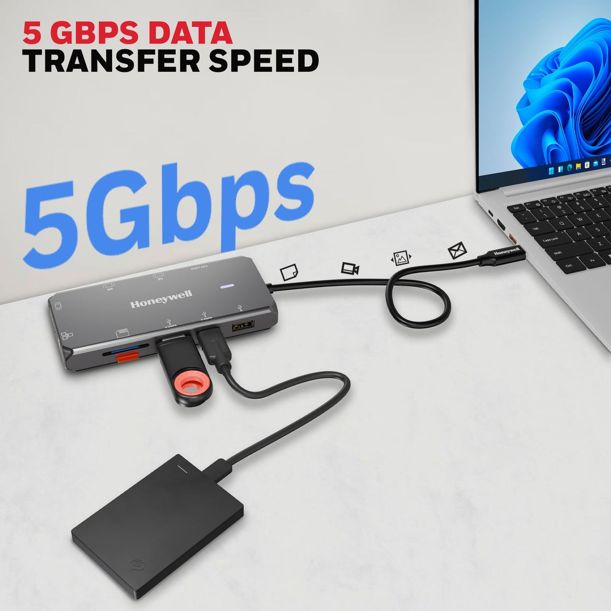 Honeywell USB-C Docking Station 10-in-1 (Platinum Series)