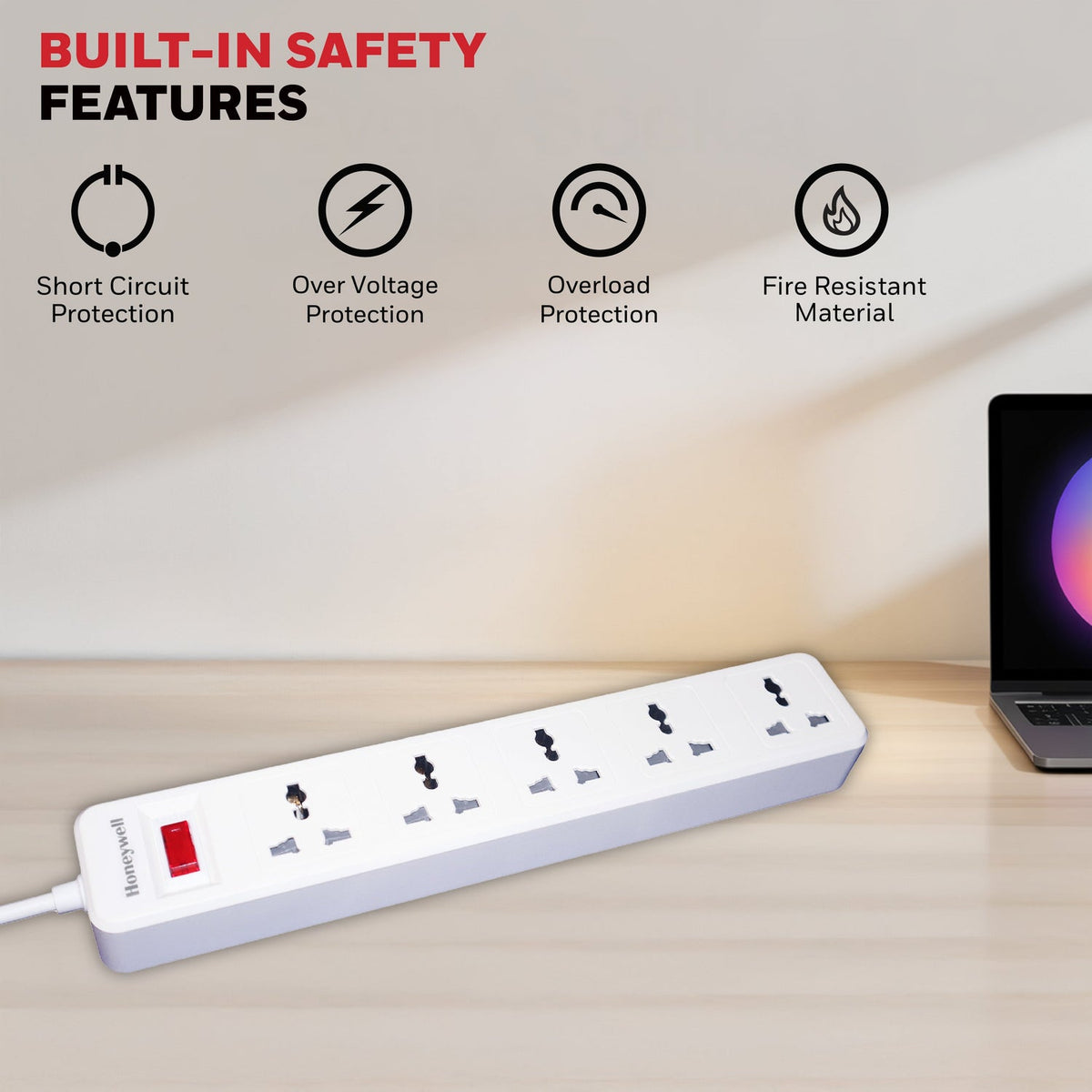 Honeywell Value 5-Outlet Extension Board