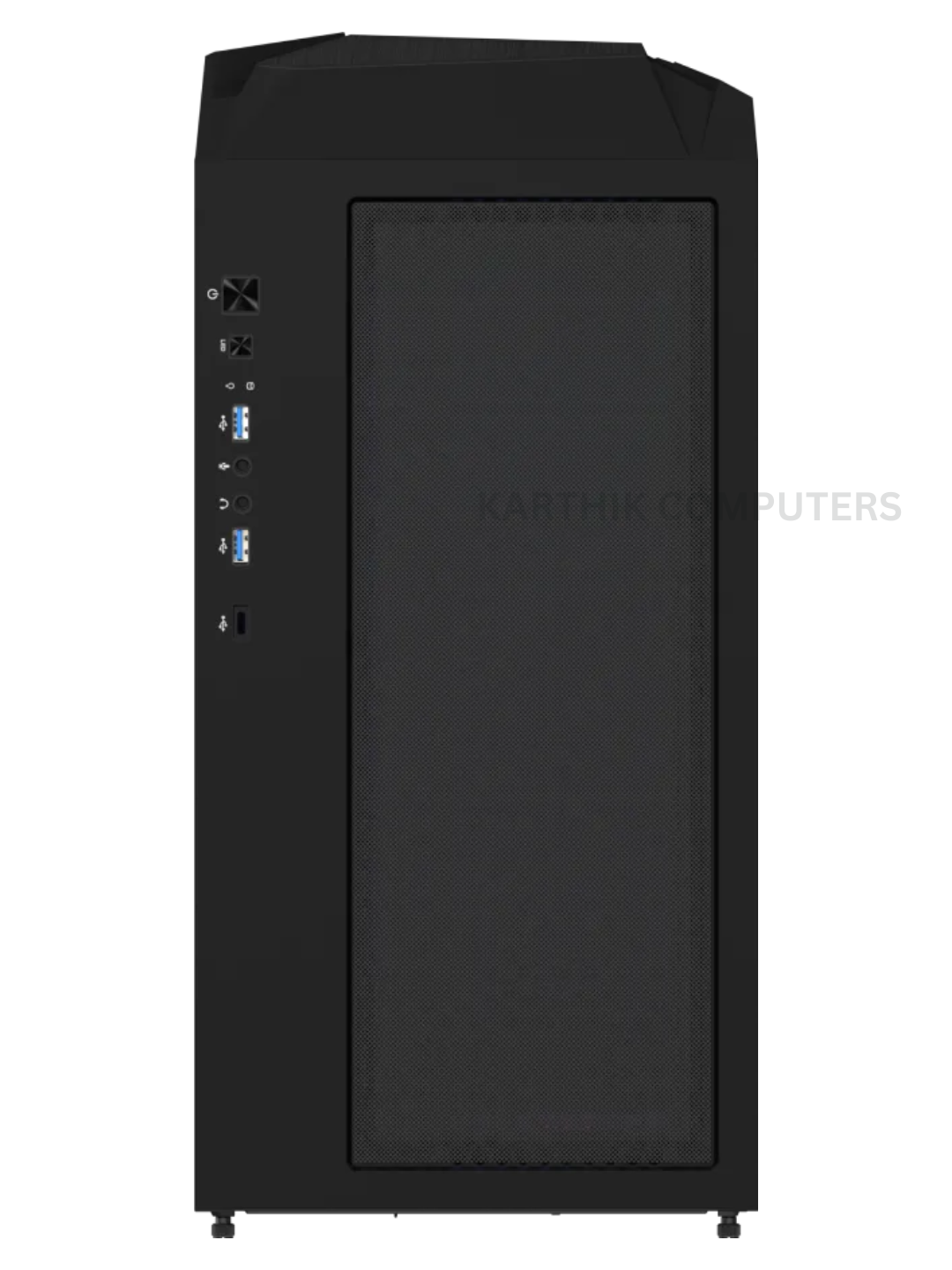 Gigabyte C301 Glass (GB-C301G) Mid-Tower ATX Cabinet | Tempered Glass Side Panel | ARGB Fan Support | ATX / Micro-ATX / Mini-ITX | Black