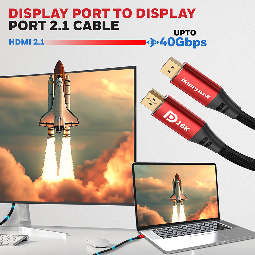 Honeywell DisplayPort to DisplayPort 2.1 Cable (Platinum Series)