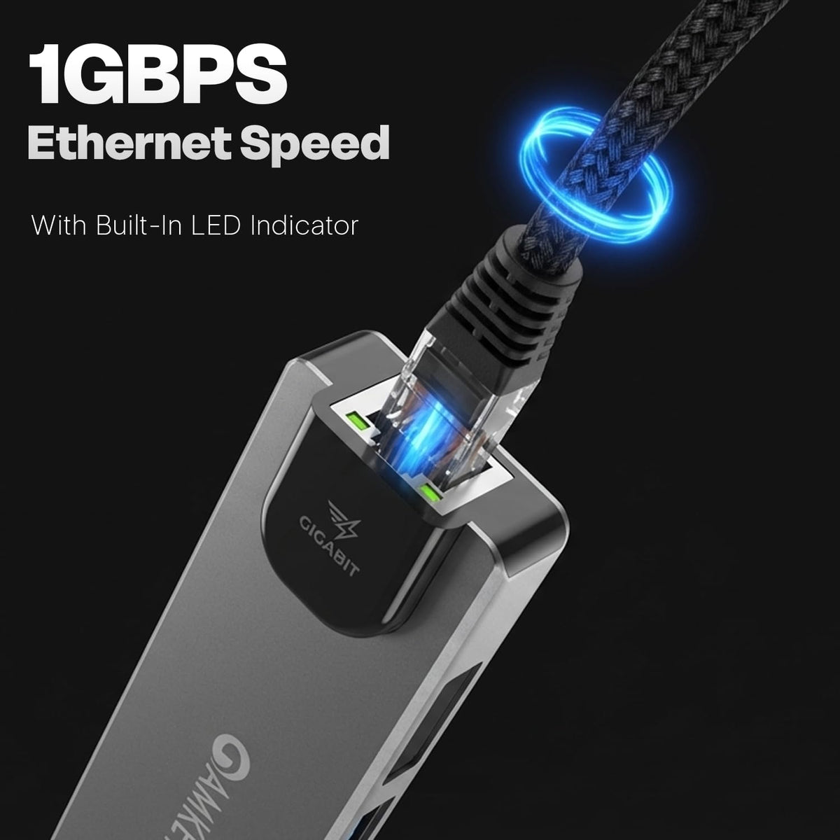 Amkette Type-C 8-in-1 Pro Dock with Gigabit Ethernet