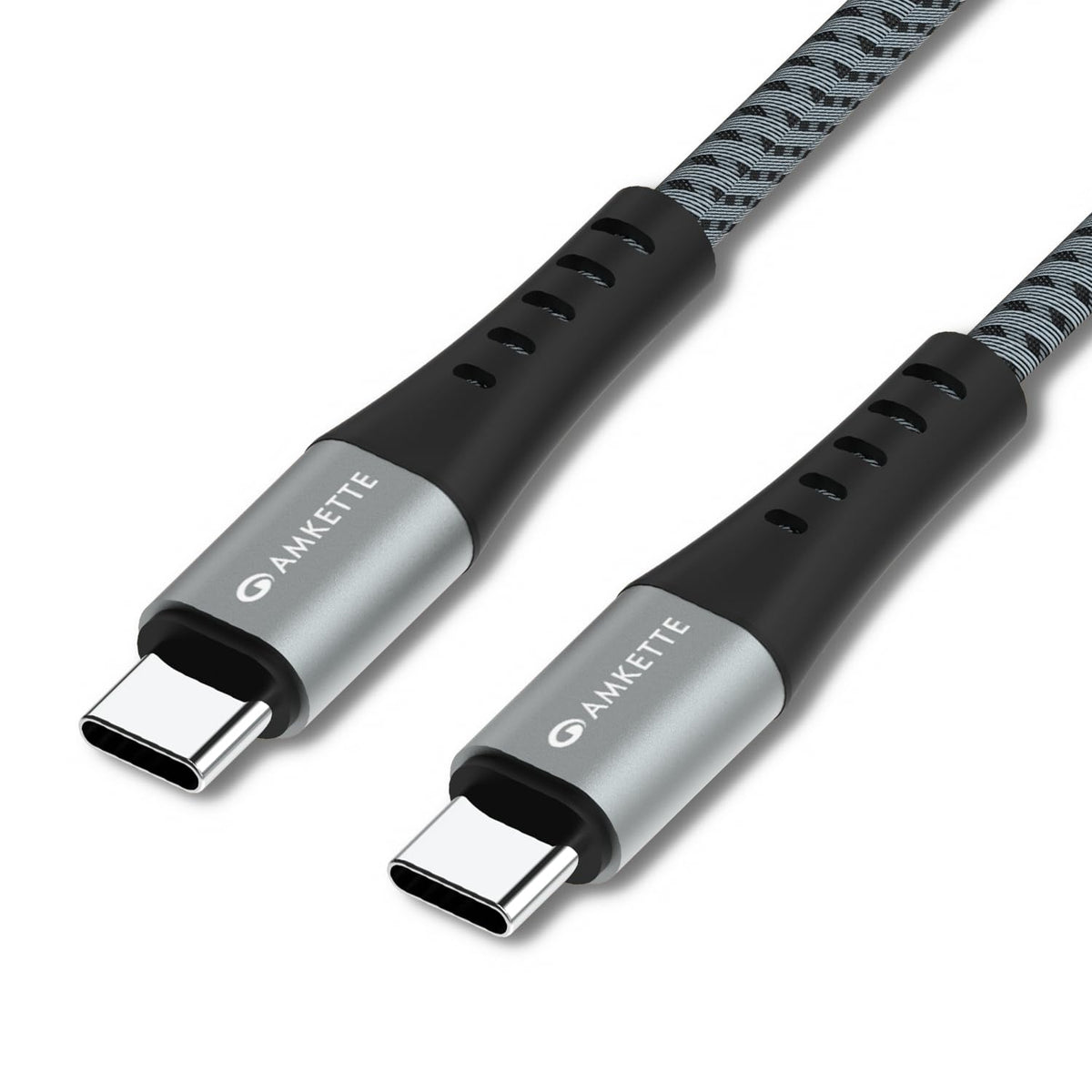 Amkette Mozen ChargePro 100W Braided C to C USB Cable