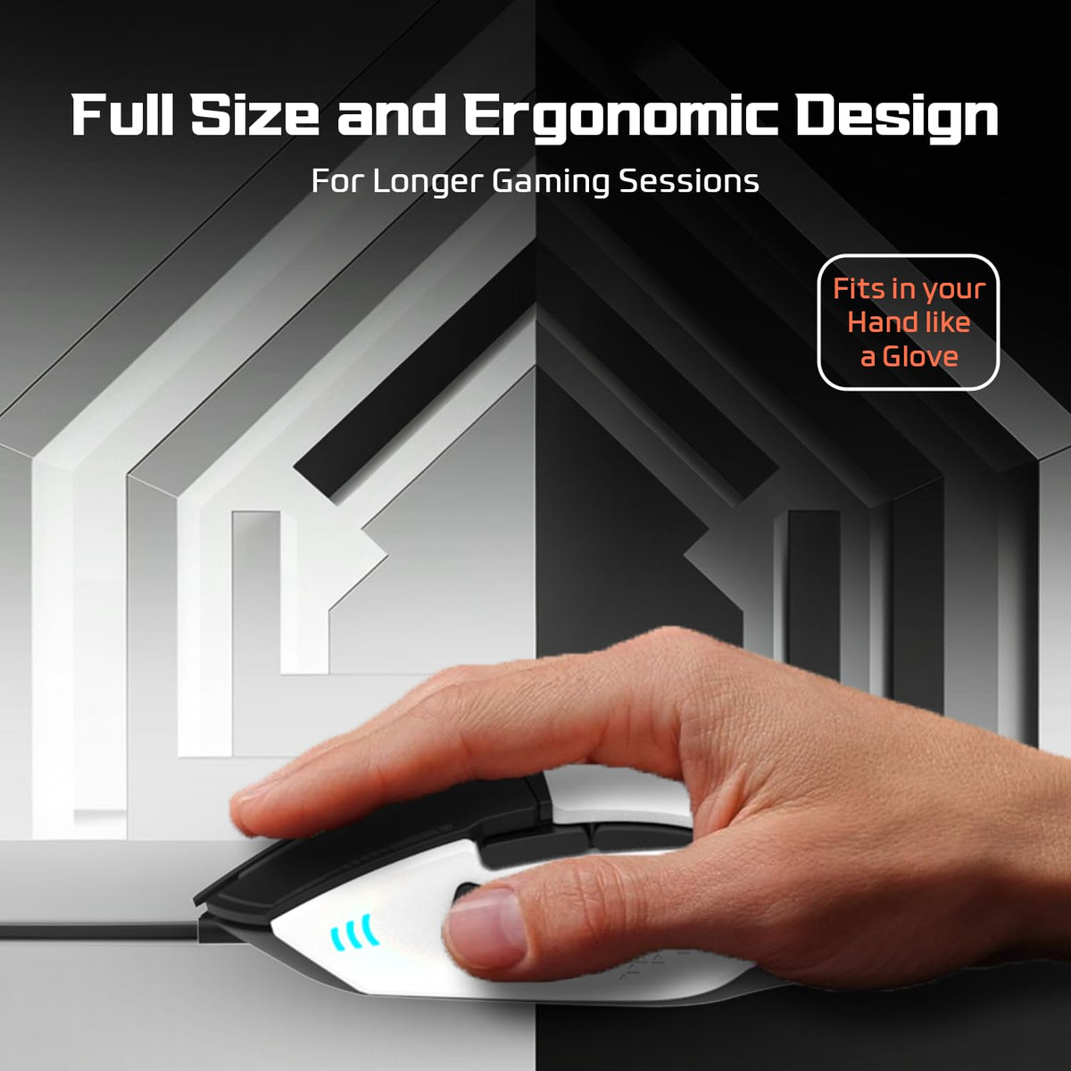 EvoFox Phantom 2 Gaming Mouse with 12800 DPI & RGB