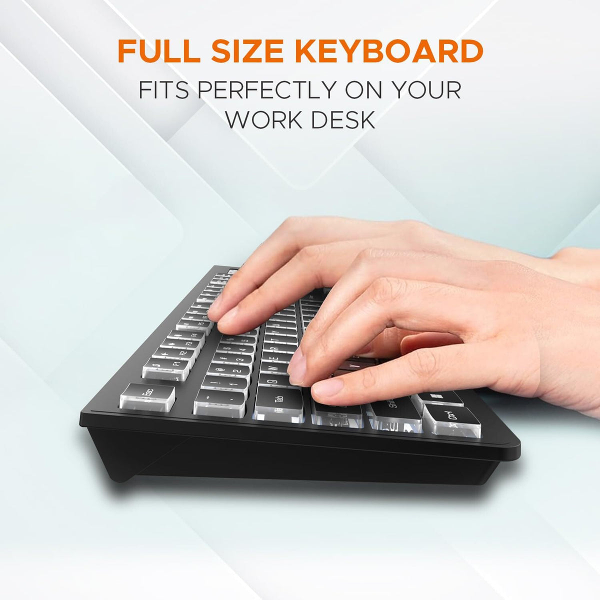 Amkette Wi-Key Backlit Wired USB Keyboard