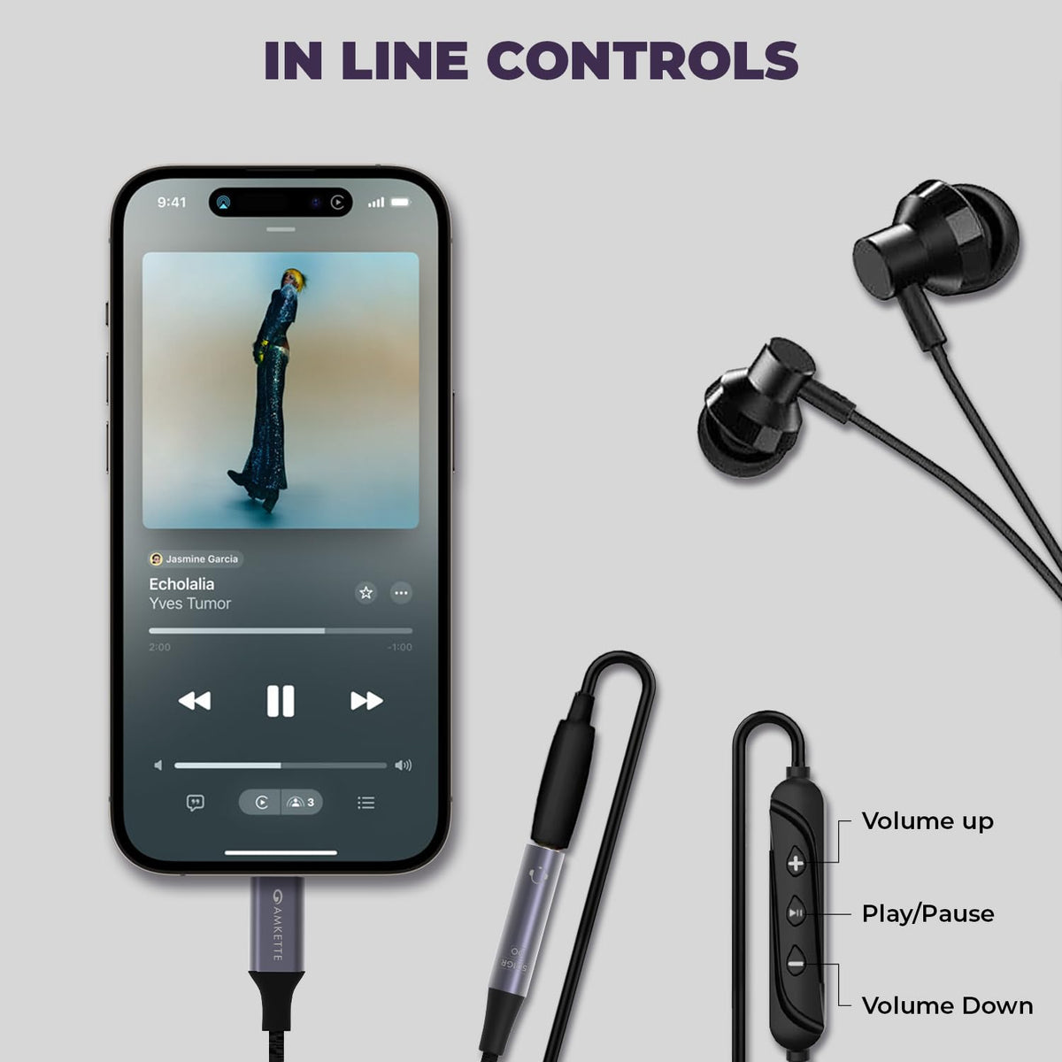 Amkette Adapt Lightning to 3.5mm Audio Jack Adapter