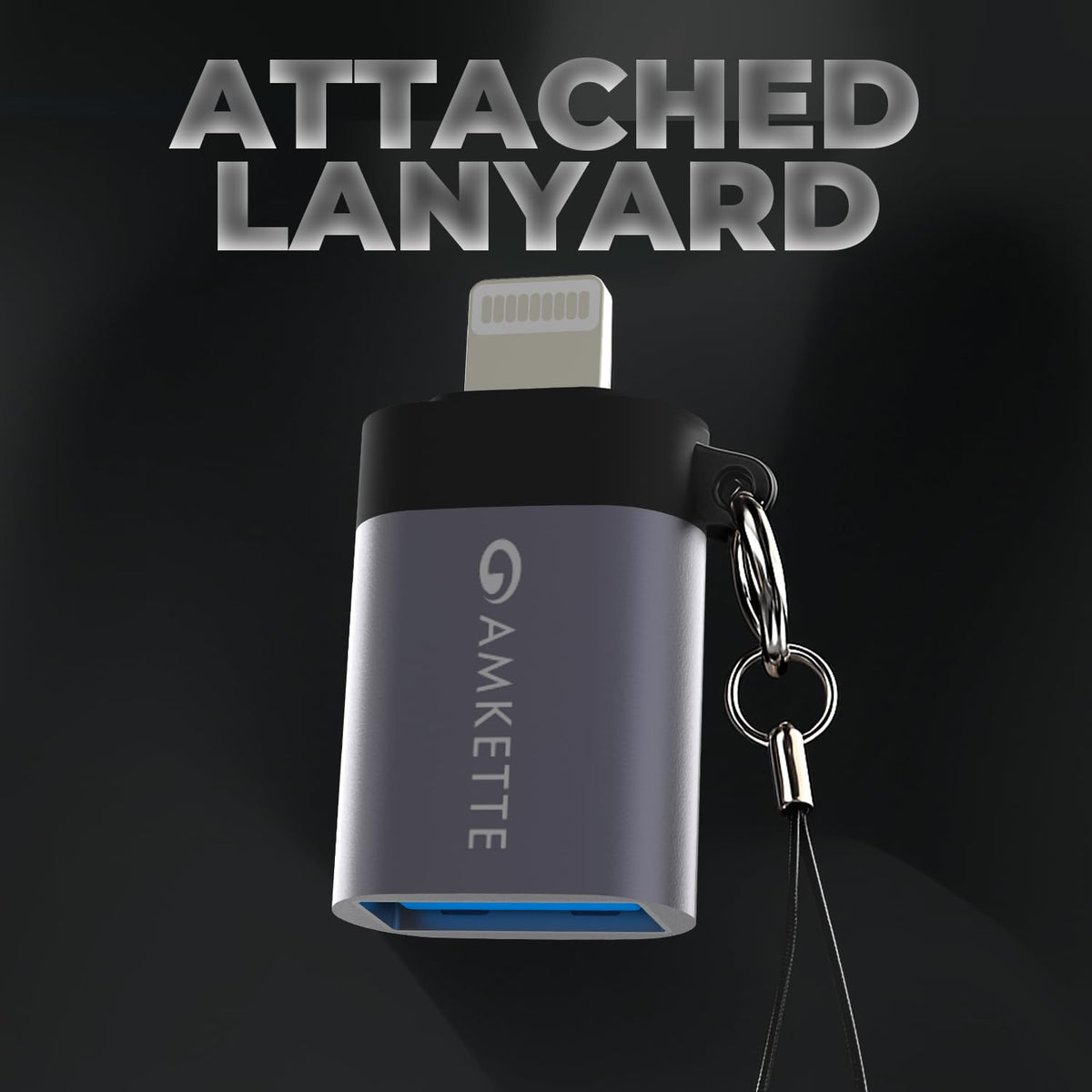Amkette iConnect Mini Lightning to USB-A OTG Adapter