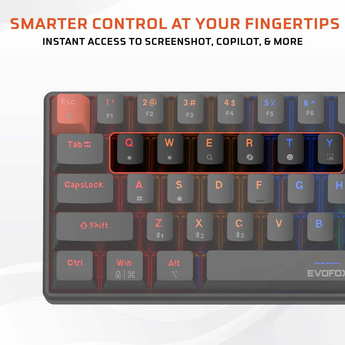 EvoFox Katana S Mini Tri-Mode Wireless Mechanical Keyboard