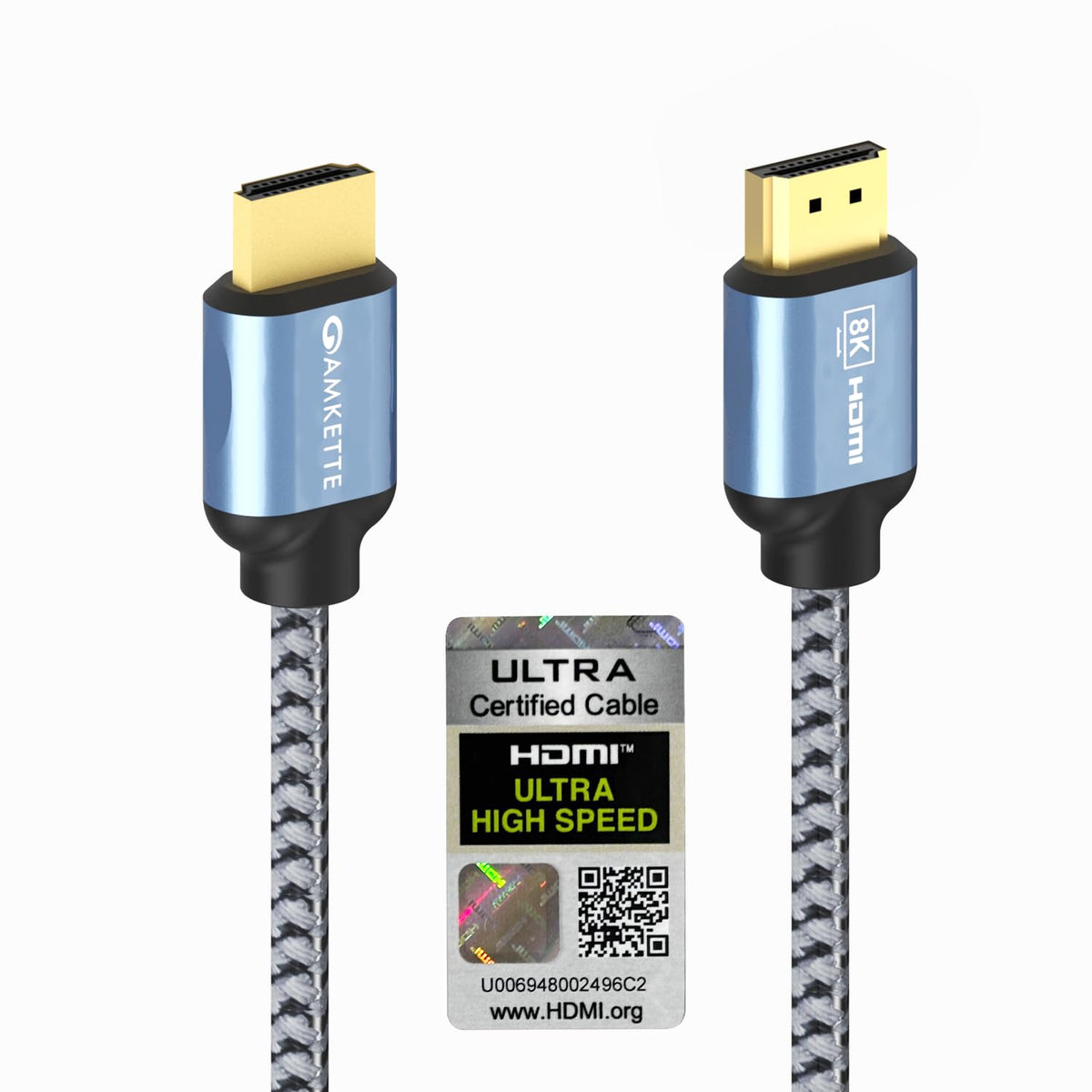 Amkette Ultra High Speed HDMI 2.1 Cable 8K 48Gbps