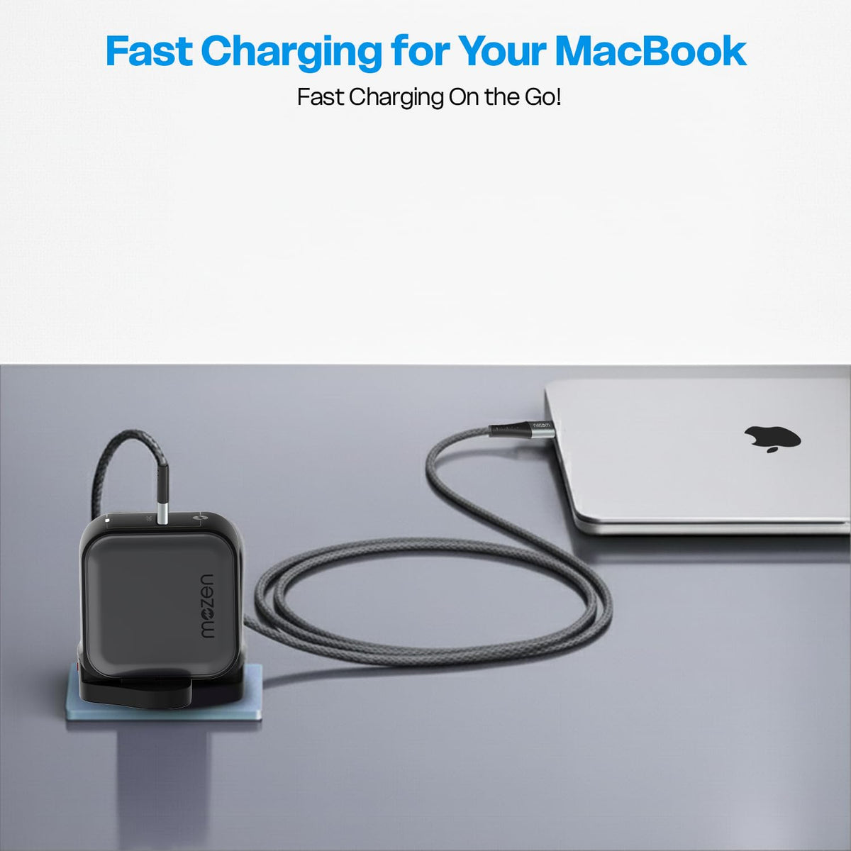 Amkette Mozen Power Pro 75W USB-C + USB-A Car Charger