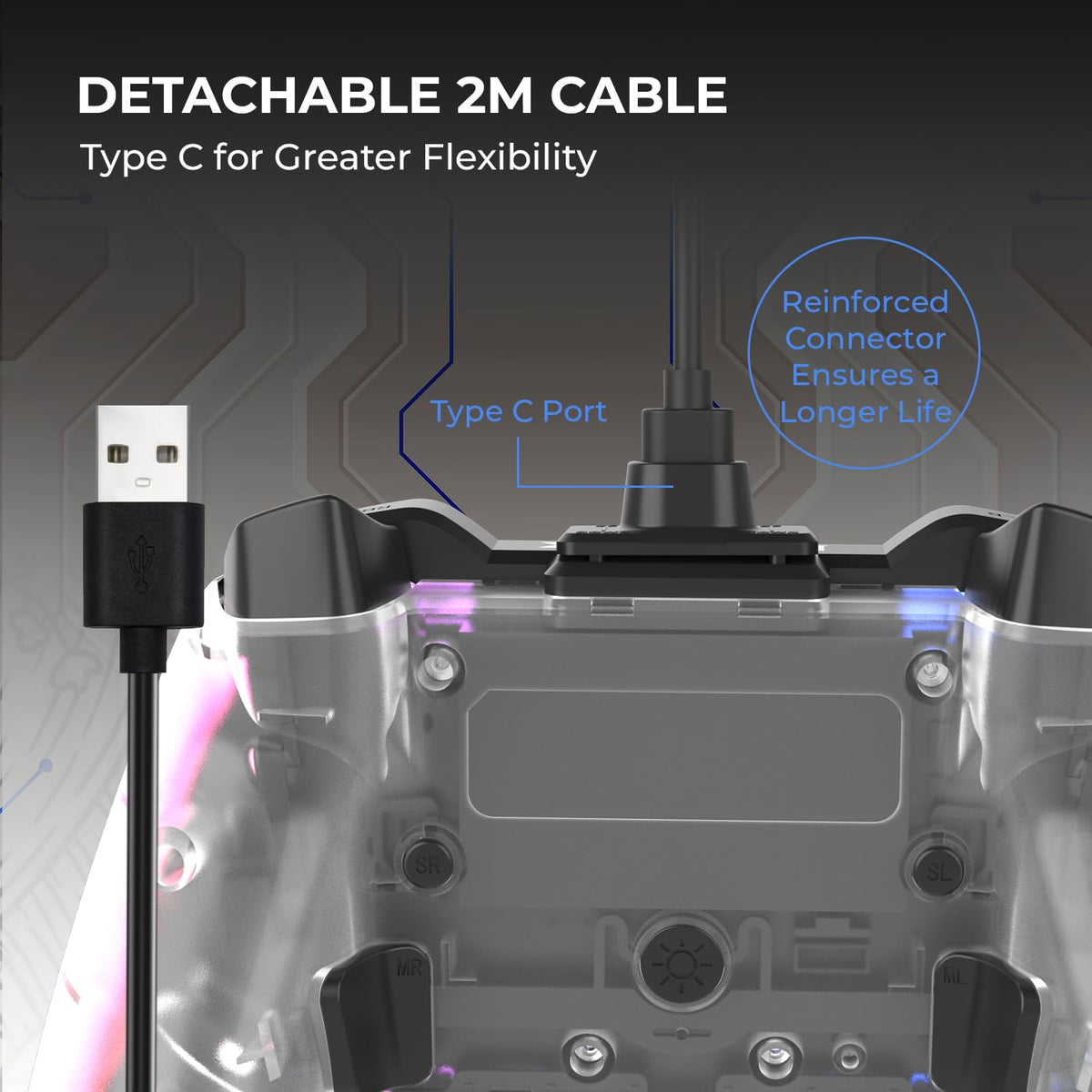 EvoFox Elite X RGB Wired Gamepad for PC
