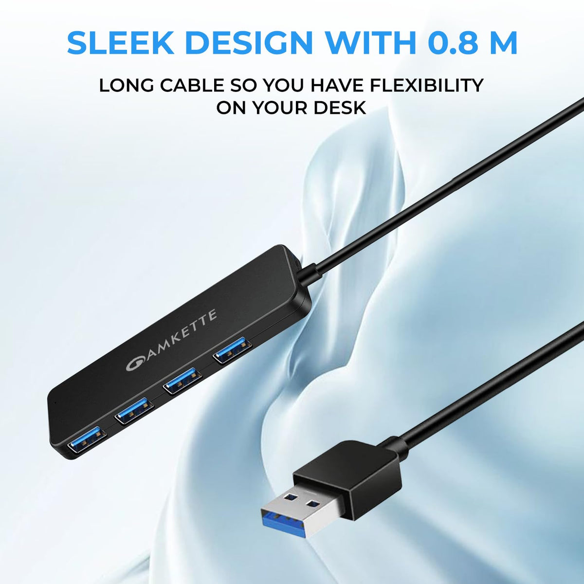Amkette SuperSpeed 4 Port USB 3.0 Hub