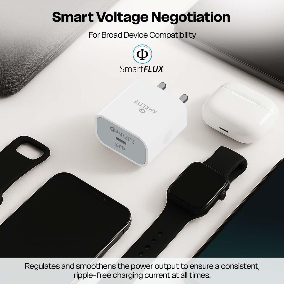 Amkette ChargePro 20W 1C USB Charger