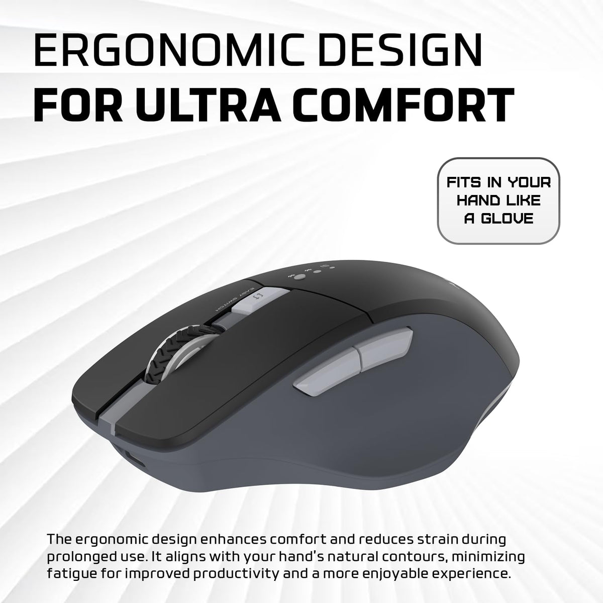 Amkette Hush Pro Epic M Wireless Mouse 3200 DPI