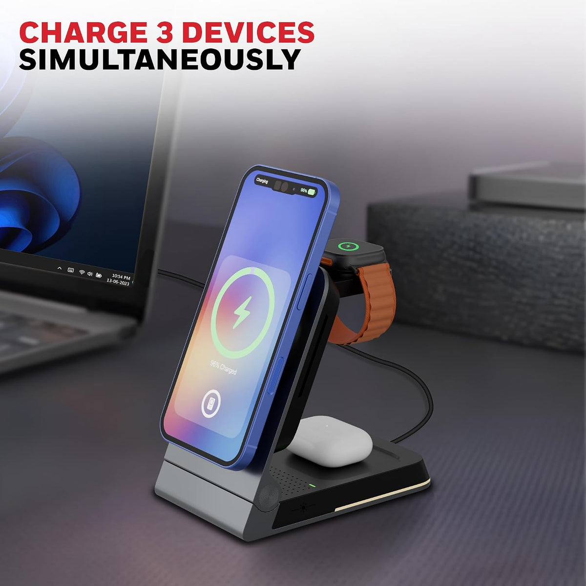 Honeywell Zest Wireless Flex 3-in-1 Foldable Charger 23W
