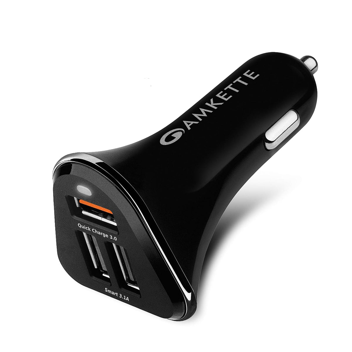 Amkette PowerPro 3 Port QC 3.0 Car Charger (No Cable)
