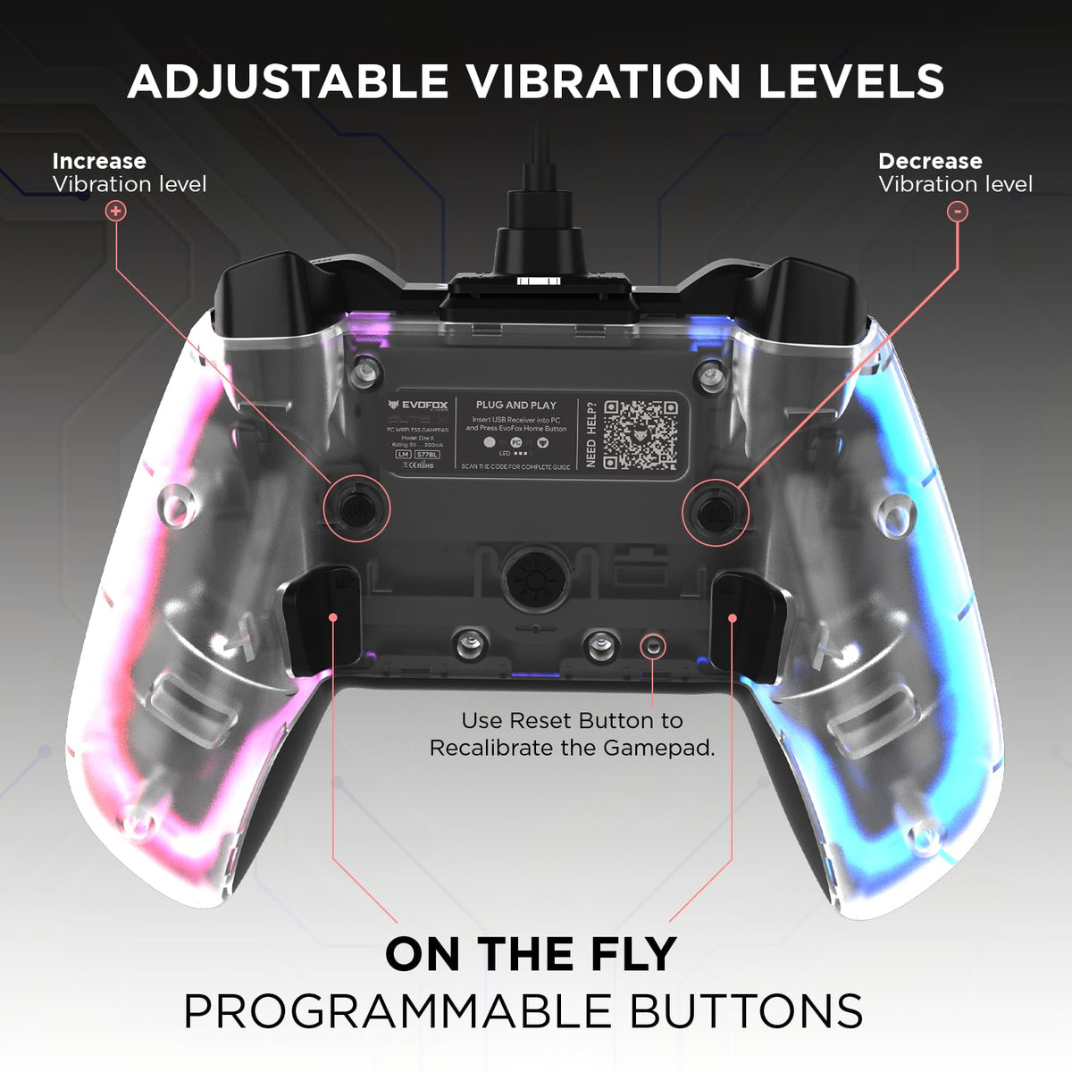 EvoFox Elite X RGB Wired Gamepad for PC