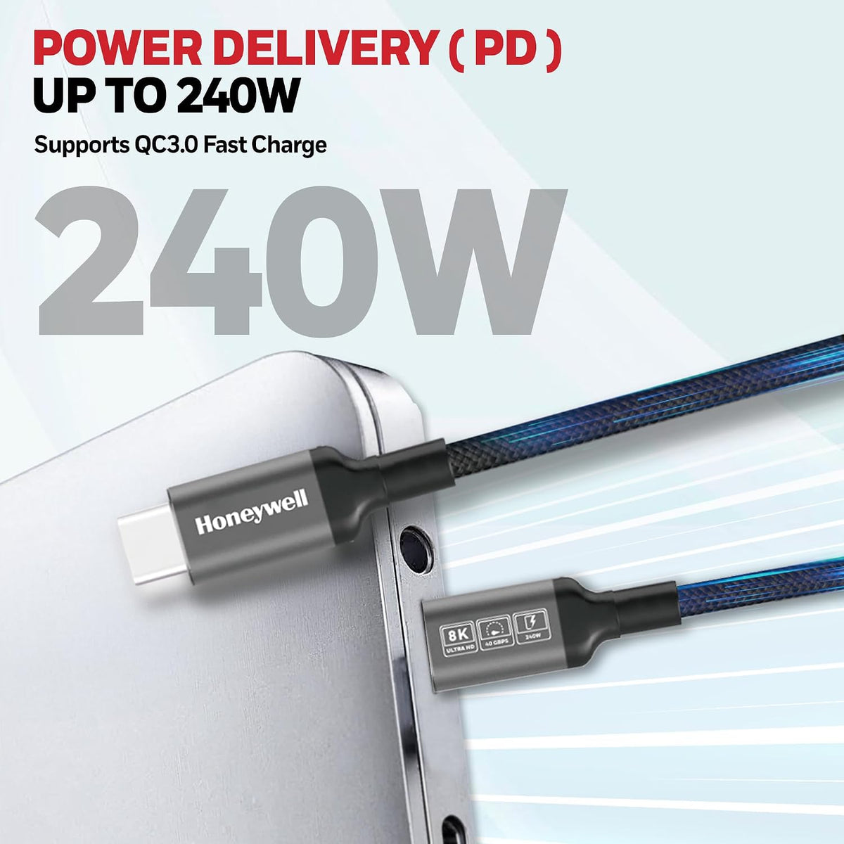 Honeywell Type-C to Type-C USB4 Cable 1.2m (Ultimate Series)