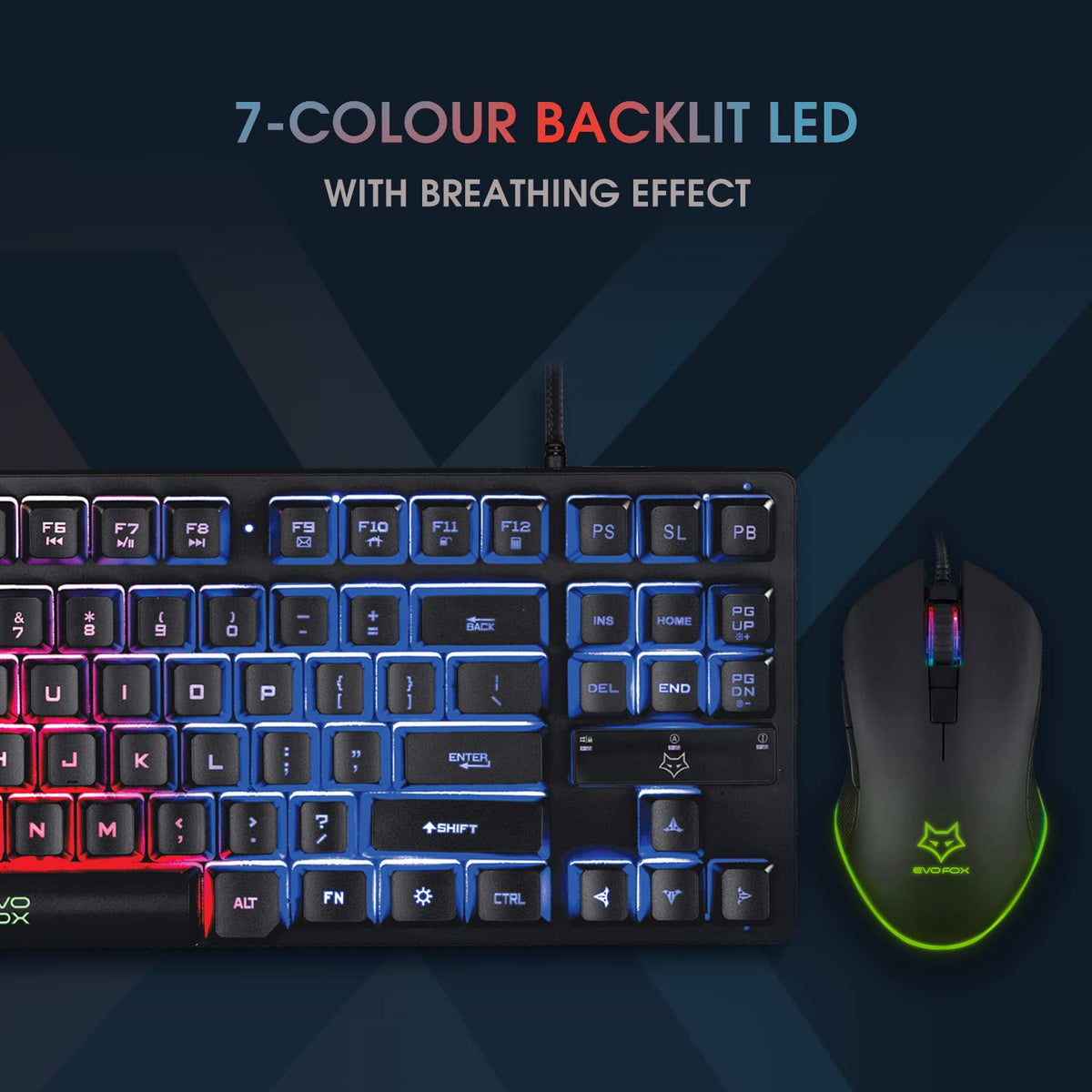 EvoFox X-Team Gaming Keyboard & Mouse USB Combo