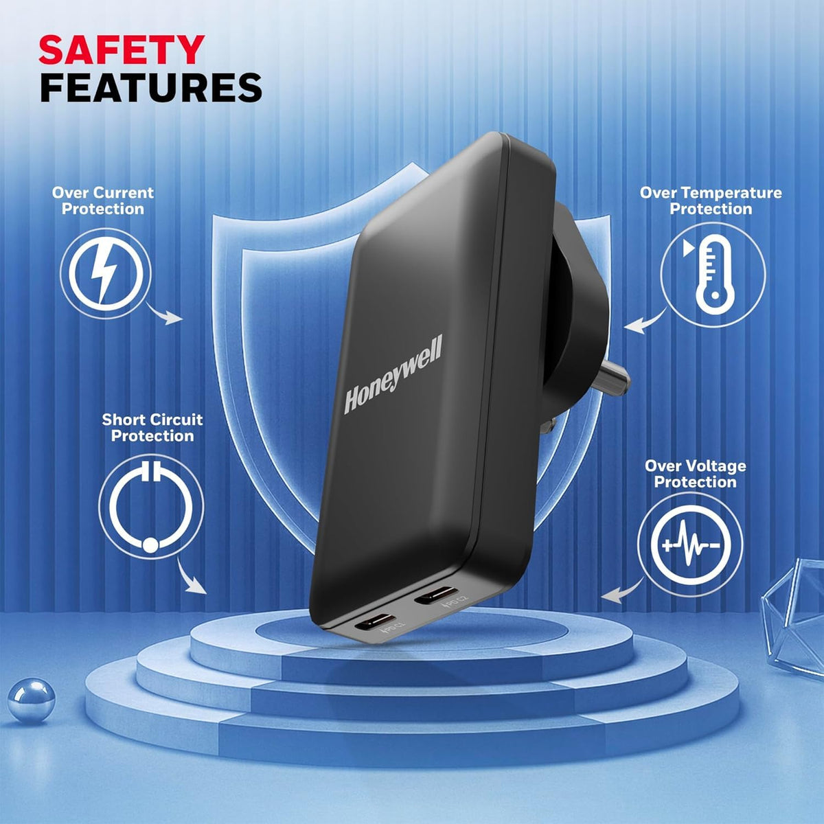 Honeywell Zest 65W GaN Ultra-Thin Charger (Ultimate Series)