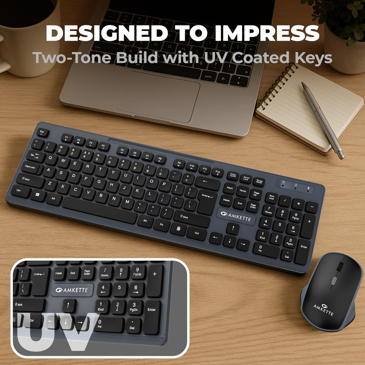 Amkette Primus NXT Wireless Keyboard and Mouse Combo