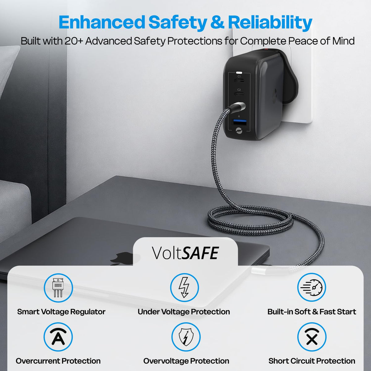 Amkette PowerPro 2 Port QC 3.0 Car Charger