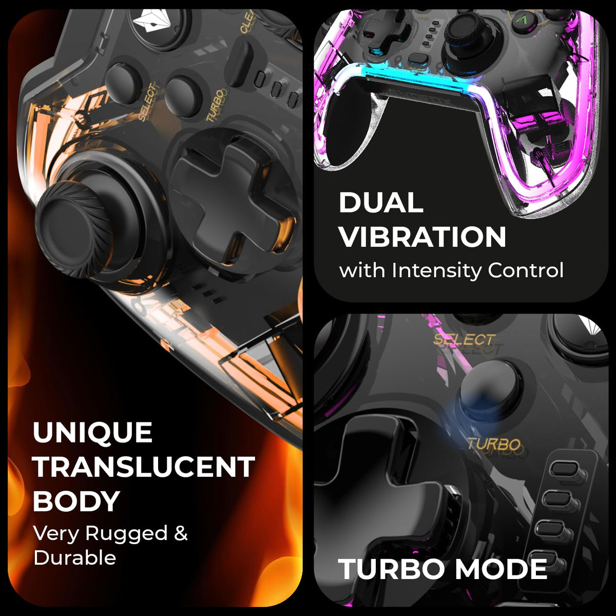 EvoFox Elite X RGB Wired Gamepad for PC