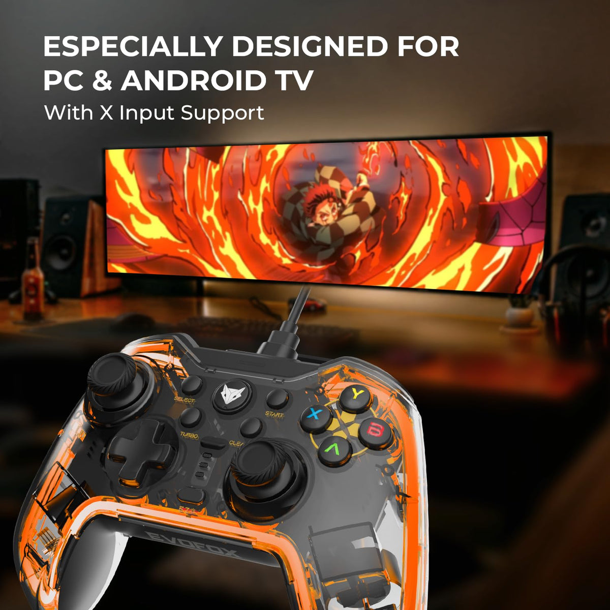 EvoFox Elite X RGB Wired Gamepad for PC